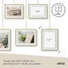 Umbra Exhibit Picture Frame Gallery Set, Adjustable Wall Collage Displays Five Photos (Two 4×6 and Three 5×7), Set of 5, Gold(Pack of 3)