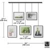 Umbra Exhibit Wall Frame with Metal Rod for Hanging-Rimless Design-Suitable for Living Room