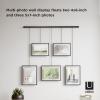 Umbra Exhibit Wall Frame with Metal Rod for Hanging-Rimless Design-Suitable for Living Room