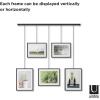 Umbra Exhibit Wall Frame with Metal Rod for Hanging-Rimless Design-Suitable for Living Room