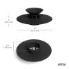 Umbra Flex Drain Stop/Hair Catcher, Black(Black)
