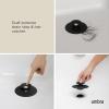 Umbra Flex Drain Stop/Hair Catcher, Black(Black)