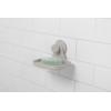 Umbra Flex Soap Dish with Patented Gel-Lock Technology Suction Cup, White(Grey)