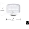 Umbra Flex Soap Dish with Patented Gel-Lock Technology Suction Cup, White(White)