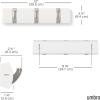 Umbra Flip Wall-Mounted Coat Rack with 3 Hooks – Modern, Space-Saving Storage for Hats, Jackets, Bags, Entryway, Mudroom, Closet, Bathroom, Bedroom – Natural/Nickel(White/Nickel)