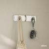Umbra Flip Wall-Mounted Coat Rack with 3 Hooks – Modern, Space-Saving Storage for Hats, Jackets, Bags, Entryway, Mudroom, Closet, Bathroom, Bedroom – Natural/Nickel(White/Nickel)