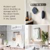 Umbra Flip Wall-Mounted Coat Rack with 3 Hooks – Modern, Space-Saving Storage for Hats, Jackets, Bags, Entryway, Mudroom, Closet, Bathroom, Bedroom – Natural/Nickel(Driftwood/Nickel)