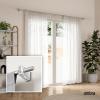 Umbra Flute Curtain Rod 1″ Diameter, Adjustable 42″–120″, Nickel – Modern Telescoping Window Rod Set with Decorative Wall Brackets & Easy Installation Hardware(Nickel)
