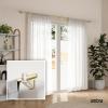 Umbra Flute Curtain Rod 1″ Diameter, Adjustable 42″–120″, Nickel – Modern Telescoping Window Rod Set with Decorative Wall Brackets & Easy Installation Hardware(Gold)