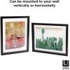 Umbra Frame for Displaying Documents, Diploma, Certificate, Photo or Artwork, 11 x 14 (floats 8-1/2 x 11), Black, 2 Count(11″ x 14″)