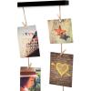 Umbra Hangit Photo Collage Fame – DIY Picture Hangers, Collage Picture Frames for Wall, 26×30, White(Black)