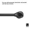 Umbra Helix Curtain Rod, 42″-120″ Inch, Black