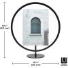Umbra Infinity 4×6 Picture Frame, Unique Circular Photo Display for Desk or Wall, Black(5X7)