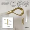 Umbra Loop 1-Inch Diameter Curtain Rod (42 to 120-Inch, Eco-Friendly Nickel)(Gold)