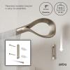 Umbra Loop 1-Inch Diameter Curtain Rod (42 to 120-Inch, Eco-Friendly Nickel)(Nickel)