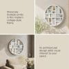 Umbra Luna Collage Picture Frame Holds Nine 4×6 Photos, Large 22-Inch Diameter, White(White)