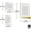 Umbra Matinee Gallery Picture Frame 5 Pack Set, 4×6, 5×7, 8×10, Brass