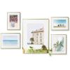 Umbra Matinee Gallery Picture Frame 5 Pack Set, 4×6, 5×7, 8×10, Brass