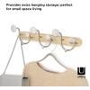 Umbra Melody Wall-Mount Coat Valet Hook, Natural/Nickel(9-Hook)