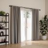 Umbra Midnight Black-Out Curtain Rod for Window, Works with All Room-Darkening Panels, Adjustable 42″ to 120″, Black(Black)