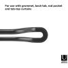 Umbra Midnight Black-Out Curtain Rod for Window, Works with All Room-Darkening Panels, Adjustable 42″ to 120″, Black(Black)