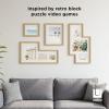 Umbra Mingle Picture Frame Gallery Set of 4, Collage Display for Photos, Prints, Artwork and More, Holds one 4×4, two 4×6, two 5×7 and three 8×10, Natural(Natural)