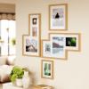 Umbra Mingle Picture Frame Gallery Set of 4, Collage Display for Photos, Prints, Artwork and More, Holds one 4×4, two 4×6, two 5×7 and three 8×10, Natural(Natural)