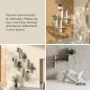 Umbra Montage Floating Wall Shelf, Metal, Set of 2, White(White)