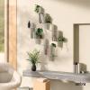Umbra Montage Floating Wall Shelf, Metal, Set of 2, White(White)