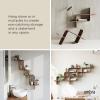 Umbra Montage Wall Shelf, Black(Light Walnut)