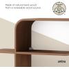 Umbra Montage Wall Shelf, Black(Light Walnut)