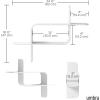 Umbra Montage Wall Shelf, Black(White)