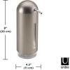 Umbra Penguin Pump, Kitchen Soap Dispenser,12 oz (355 ml), Black(Nickel)