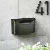 Umbra Postino Wall-Mount Mailbox, Black(Black)