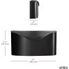 Umbra Postino Wall-Mount Mailbox, Black(Black)