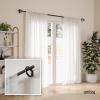 Umbra Ringlet Curtain Rod for Window, Adjustable 42″ to 120″, Gold(Black)