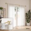 Umbra Ringlet Curtain Rod for Window, Adjustable 42″ to 120″, Gold(Gold)