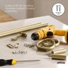 Umbra Ringlet Curtain Rod for Window, Adjustable 42″ to 120″, Gold(Gold)