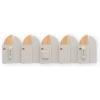 Umbra Saloon Hook – Wall-Mounted Fold-Out Hook Rack with 5 Retractable Hooks, Solid Beechwood, Space-Saving Modern Storage for Entryway, Bathroom & Bedroom – Natural(Natural)