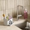 Umbra Sling Sponge Holder Sink Caddy with Dish Soap Dispenser Pump for Kitchen