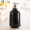 Umbra Step 13 oz (384 ml) Liquid Soap Pump Dispenser, Also Works with Hand Sanitizer, Easy to Refill, White(Black)