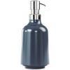 Umbra Step 13 oz (384 ml) Liquid Soap Pump Dispenser, Also Works with Hand Sanitizer, Easy to Refill, White(Denim)