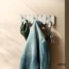 Umbra Tempo Wall Hook – Modern 6-Hook Coat & Towel Rack, Recycled ABS/Wood Fiber, Sand (Beige), Easy Mount Entryway Organizer(Sand)