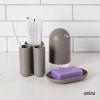 Umbra Touch Hand Soap Dispenser, Plastic Liquid Pump Bottle, Durable and Refillable for Bathroom or Kitchen Sink, Slate Blue(Gray)