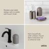 Umbra Touch Hand Soap Dispenser, Plastic Liquid Pump Bottle, Durable and Refillable for Bathroom or Kitchen Sink, Slate Blue(Gray)
