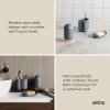 Umbra Touch Hand Soap Dispenser, Plastic Liquid Pump Bottle, Durable and Refillable for Bathroom or Kitchen Sink, Slate Blue(Slate Blue)