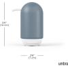 Umbra Touch Hand Soap Dispenser, Plastic Liquid Pump Bottle, Durable and Refillable for Bathroom or Kitchen Sink, Slate Blue(Slate Blue)
