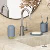 Umbra Touch Hand Soap Dispenser, Plastic Liquid Pump Bottle, Durable and Refillable for Bathroom or Kitchen Sink, Slate Blue(Slate Blue)