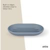 Umbra Touch Soap Dish for Bathroom – Modern Oval Shape for Sink – Durable and Easy to Clean, White(Slate Blue)