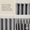 Umbra Twilight Curtain Rod Set – Wrap Around Design Ideal for Blackout or Room Darkening Panels, 28 to 48 Inches, Nickel(Black)